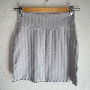 Aerie Light Gray Mini Skirt XS